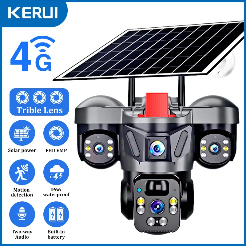 KERUI Outdoor PTZ 6MP 4G SIM W – обзор и цена Home Security For Windows