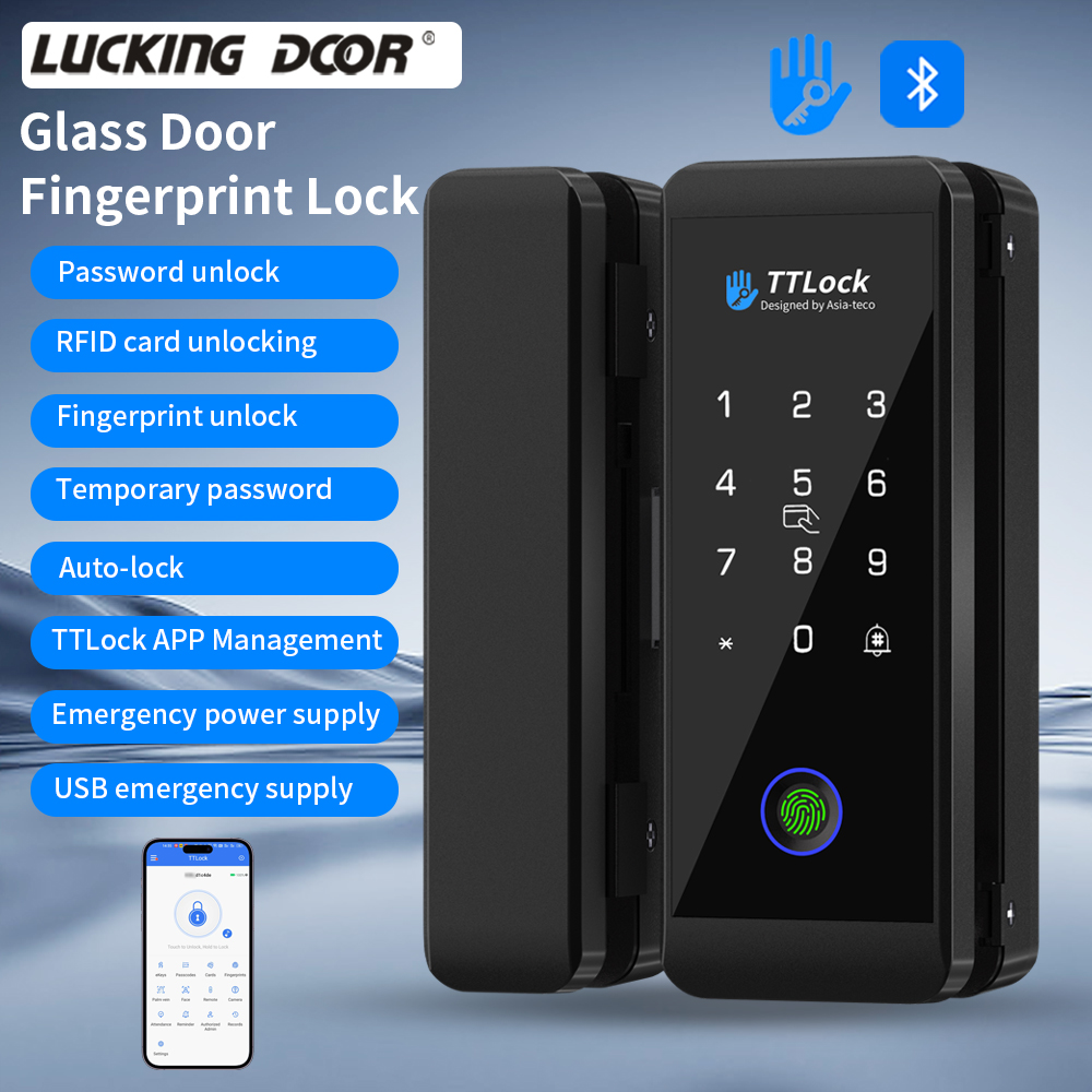 TTLOCK Smart Glass lock Finger – обзор и цена Door Lock Smart Keypad