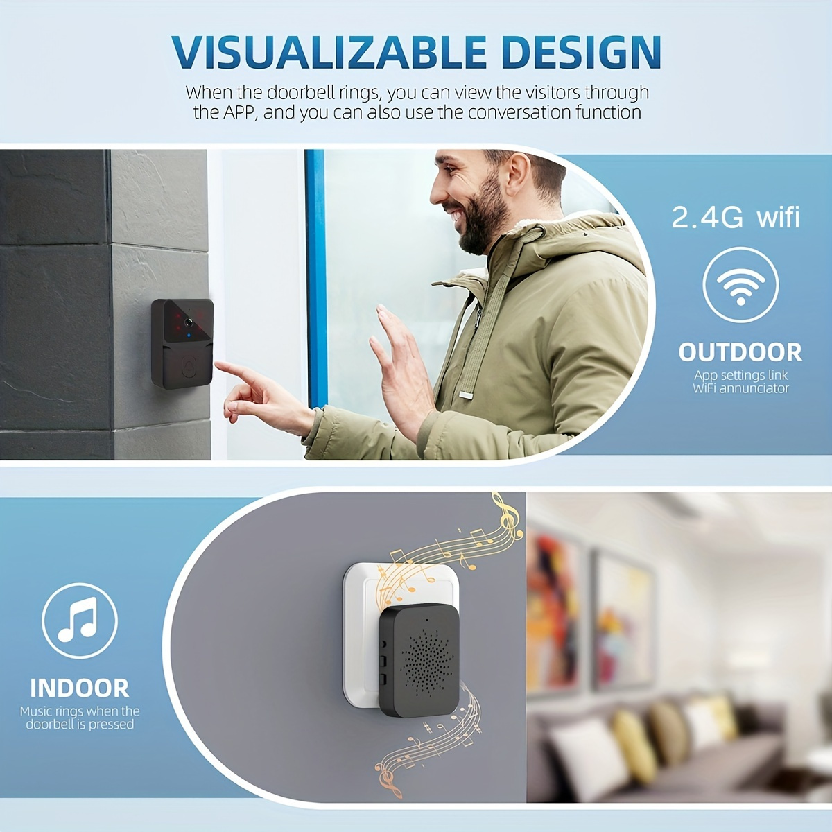 tuya Wireless smart video door – обзор и цена Home Security Video Cameras